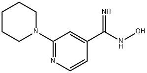 N'-hydroxy-2-piperidin-1-ylpyridine-4-carboximidamide Structure