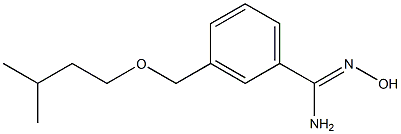 N'-hydroxy-3-[(3-methylbutoxy)methyl]benzenecarboximidamide Structure