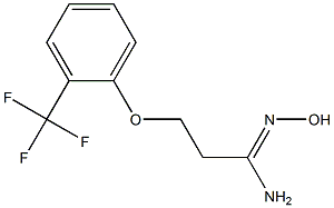 N'-hydroxy-3-[2-(trifluoromethyl)phenoxy]propanimidamide Structure