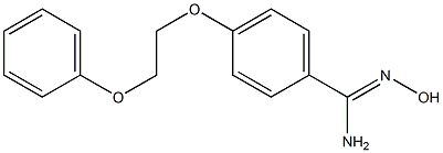 N'-hydroxy-4-(2-phenoxyethoxy)benzene-1-carboximidamide Structure