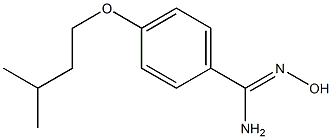 N'-hydroxy-4-(3-methylbutoxy)benzenecarboximidamide Structure
