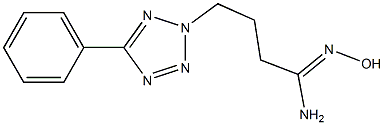 N'-hydroxy-4-(5-phenyl-2H-1,2,3,4-tetrazol-2-yl)butanimidamide 구조식 이미지