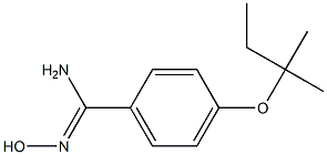 N'-hydroxy-4-[(2-methylbutan-2-yl)oxy]benzene-1-carboximidamide 구조식 이미지