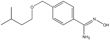 N'-hydroxy-4-[(3-methylbutoxy)methyl]benzenecarboximidamide Structure