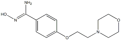 N'-hydroxy-4-[2-(morpholin-4-yl)ethoxy]benzene-1-carboximidamide 구조식 이미지