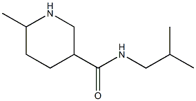 N-isobutyl-6-methylpiperidine-3-carboxamide Structure