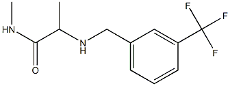 N-methyl-2-({[3-(trifluoromethyl)phenyl]methyl}amino)propanamide Structure