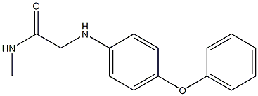 N-methyl-2-[(4-phenoxyphenyl)amino]acetamide Structure