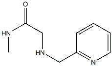 N-methyl-2-[(pyridin-2-ylmethyl)amino]acetamide Structure