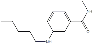 N-methyl-3-(pentylamino)benzamide Structure