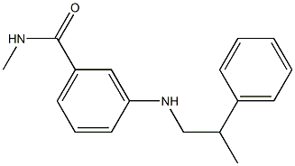 N-methyl-3-[(2-phenylpropyl)amino]benzamide 구조식 이미지