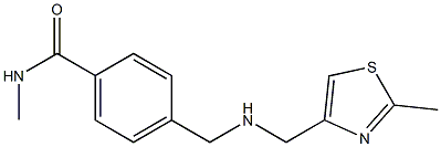 N-methyl-4-({[(2-methyl-1,3-thiazol-4-yl)methyl]amino}methyl)benzamide Structure