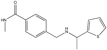 N-methyl-4-({[1-(thiophen-2-yl)ethyl]amino}methyl)benzamide Structure