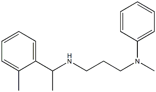 N-methyl-N-(3-{[1-(2-methylphenyl)ethyl]amino}propyl)aniline 구조식 이미지