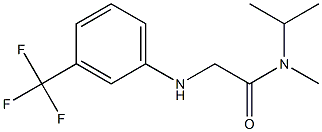 N-methyl-N-(propan-2-yl)-2-{[3-(trifluoromethyl)phenyl]amino}acetamide 구조식 이미지