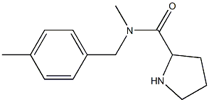 N-methyl-N-[(4-methylphenyl)methyl]pyrrolidine-2-carboxamide 구조식 이미지