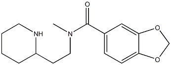 N-methyl-N-[2-(piperidin-2-yl)ethyl]-2H-1,3-benzodioxole-5-carboxamide Structure