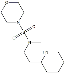 N-methyl-N-[2-(piperidin-2-yl)ethyl]morpholine-4-sulfonamide 구조식 이미지