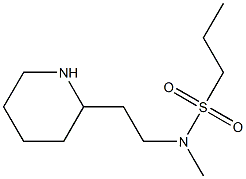 N-methyl-N-[2-(piperidin-2-yl)ethyl]propane-1-sulfonamide 구조식 이미지