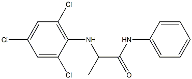 N-phenyl-2-[(2,4,6-trichlorophenyl)amino]propanamide 구조식 이미지