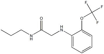 N-propyl-2-{[2-(trifluoromethoxy)phenyl]amino}acetamide 구조식 이미지