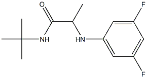 N-tert-butyl-2-[(3,5-difluorophenyl)amino]propanamide 구조식 이미지