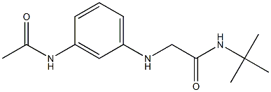 N-tert-butyl-2-[(3-acetamidophenyl)amino]acetamide 구조식 이미지