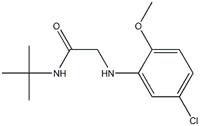 N-tert-butyl-2-[(5-chloro-2-methoxyphenyl)amino]acetamide Structure