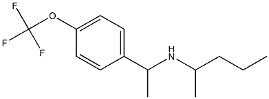 pentan-2-yl({1-[4-(trifluoromethoxy)phenyl]ethyl})amine Structure