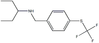 pentan-3-yl({4-[(trifluoromethyl)sulfanyl]phenyl}methyl)amine Structure