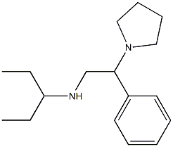 pentan-3-yl[2-phenyl-2-(pyrrolidin-1-yl)ethyl]amine Structure