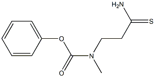 phenyl N-(2-carbamothioylethyl)-N-methylcarbamate 구조식 이미지