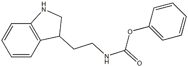 phenyl N-[2-(2,3-dihydro-1H-indol-3-yl)ethyl]carbamate 구조식 이미지