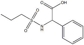 phenyl[(propylsulfonyl)amino]acetic acid 구조식 이미지