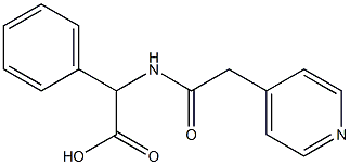 phenyl[(pyridin-4-ylacetyl)amino]acetic acid 구조식 이미지
