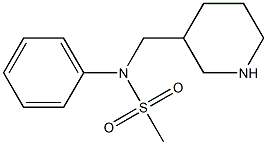 phenyl-N-(piperidin-3-ylmethyl)methanesulfonamide 구조식 이미지