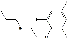 propyl[2-(2,4,6-triiodophenoxy)ethyl]amine Structure