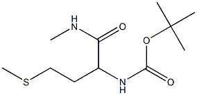 tert-butyl 1-[(methylamino)carbonyl]-3-(methylthio)propylcarbamate 구조식 이미지