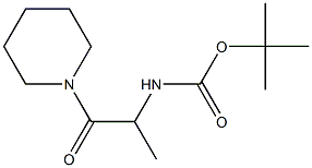 tert-butyl 1-methyl-2-oxo-2-piperidin-1-ylethylcarbamate Structure