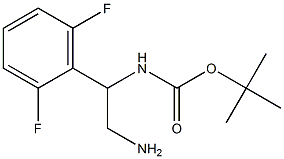 tert-butyl 2-amino-1-(2,6-difluorophenyl)ethylcarbamate Structure