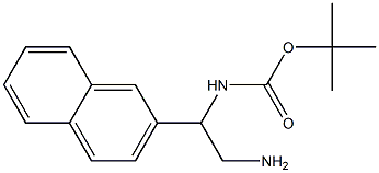 tert-butyl 2-amino-1-(2-naphthyl)ethylcarbamate Structure
