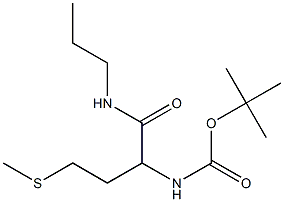 tert-butyl 3-(methylthio)-1-[(propylamino)carbonyl]propylcarbamate 구조식 이미지