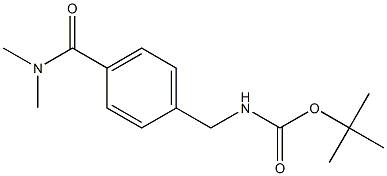 tert-butyl 4-[(dimethylamino)carbonyl]benzylcarbamate Structure