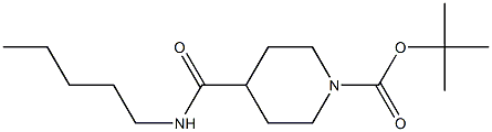 tert-butyl 4-[(pentylamino)carbonyl]piperidine-1-carboxylate 구조식 이미지