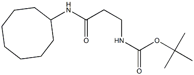 tert-butyl N-[2-(cyclooctylcarbamoyl)ethyl]carbamate 구조식 이미지