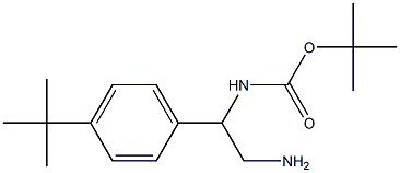 tert-butyl N-[2-amino-1-(4-tert-butylphenyl)ethyl]carbamate Structure