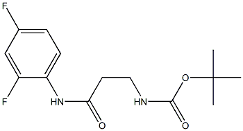 tert-butyl N-{2-[(2,4-difluorophenyl)carbamoyl]ethyl}carbamate Structure