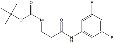 tert-butyl N-{2-[(3,5-difluorophenyl)carbamoyl]ethyl}carbamate Structure