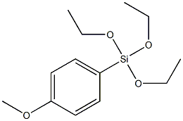 p-METHOXYPHENYLTRIETHOXYSILANE 구조식 이미지