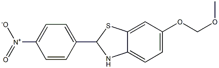 6-(METHOXYMETHOXY)-2-(4-NITROPHENYL)-2,3-DIHYDROBENZO[D]THIAZOLE Structure